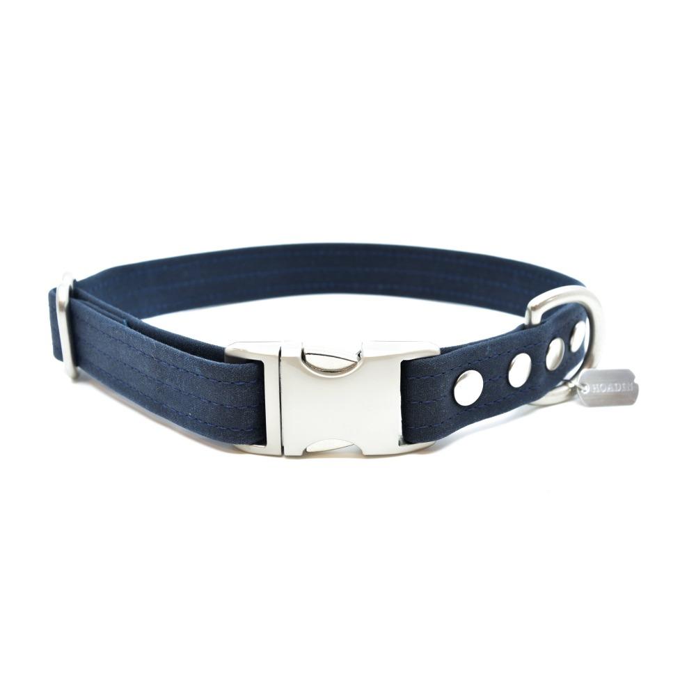 Midnight Waxed Canvas Dog Collar